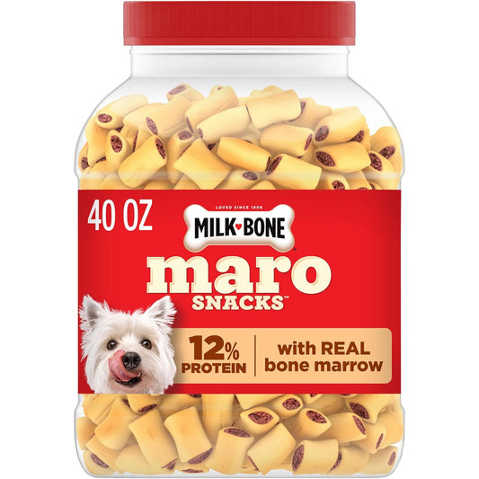 Milk-Bone Marosnacks Small Dog Treats with Real Bone Marrow, 40 Oz.