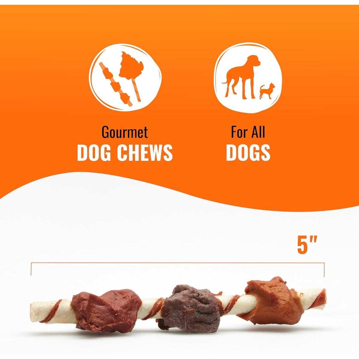 Good 'N' Fun Kabobs Long-Lasting Dog Treat Made with Real Protein, 24 Oz