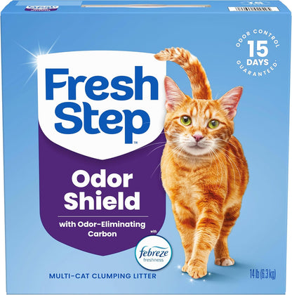 Fresh Step Odor Shield Multi Cat Clumping Cat Litter, 14 Lb.