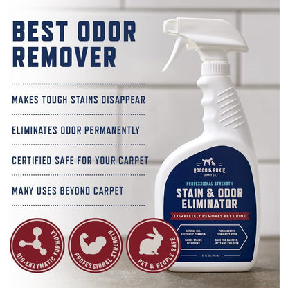 Rocco & Roxie Enzyme Stain & Odor Eliminator, 32 Fl Oz