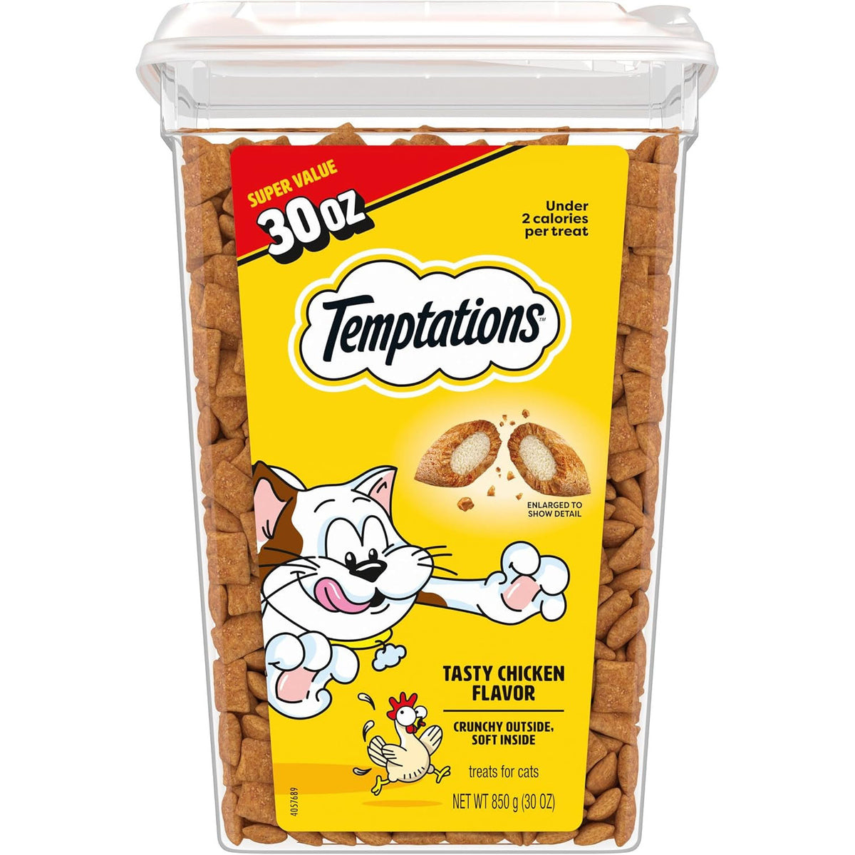 Temptations Classic Crunchy and Soft Cat Treats, Tasty Chicken, 30 Oz