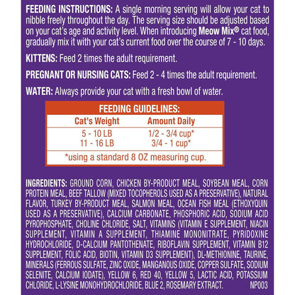 Meow Mix Original Choice Dry Cat Food, 6.3 Pound Bag
