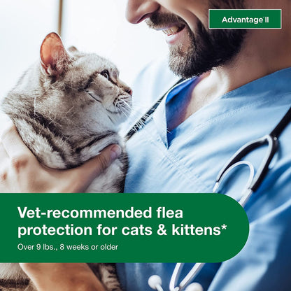 Advantage II Large Cat Topical Flea Treatment & Prevention, 2Ct