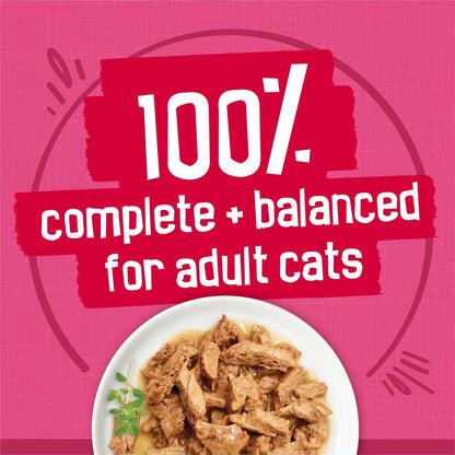 Purina Friskies Prime Filets Cat Food Variety Pack, 40 Pack 5.5 Oz Cans