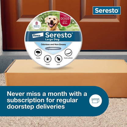 Seresto 8-Month Flea & Tick Collar for Large Dogs over 18 Lbs., 1Ct