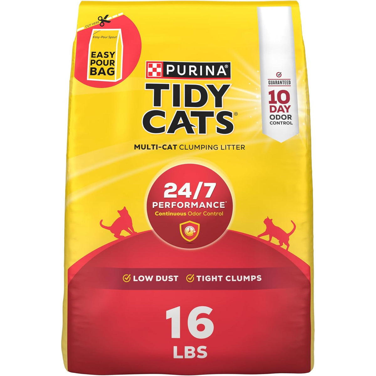 Purina Tidy Cats 24/7 Performance Clumping Cat Litter, 16 Lb Bag