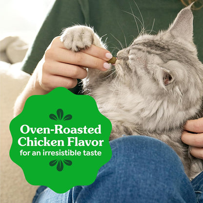 Greenies Feline Natural Dental Cat Treats, Roasted Chicken Flavor, 9.75 Oz