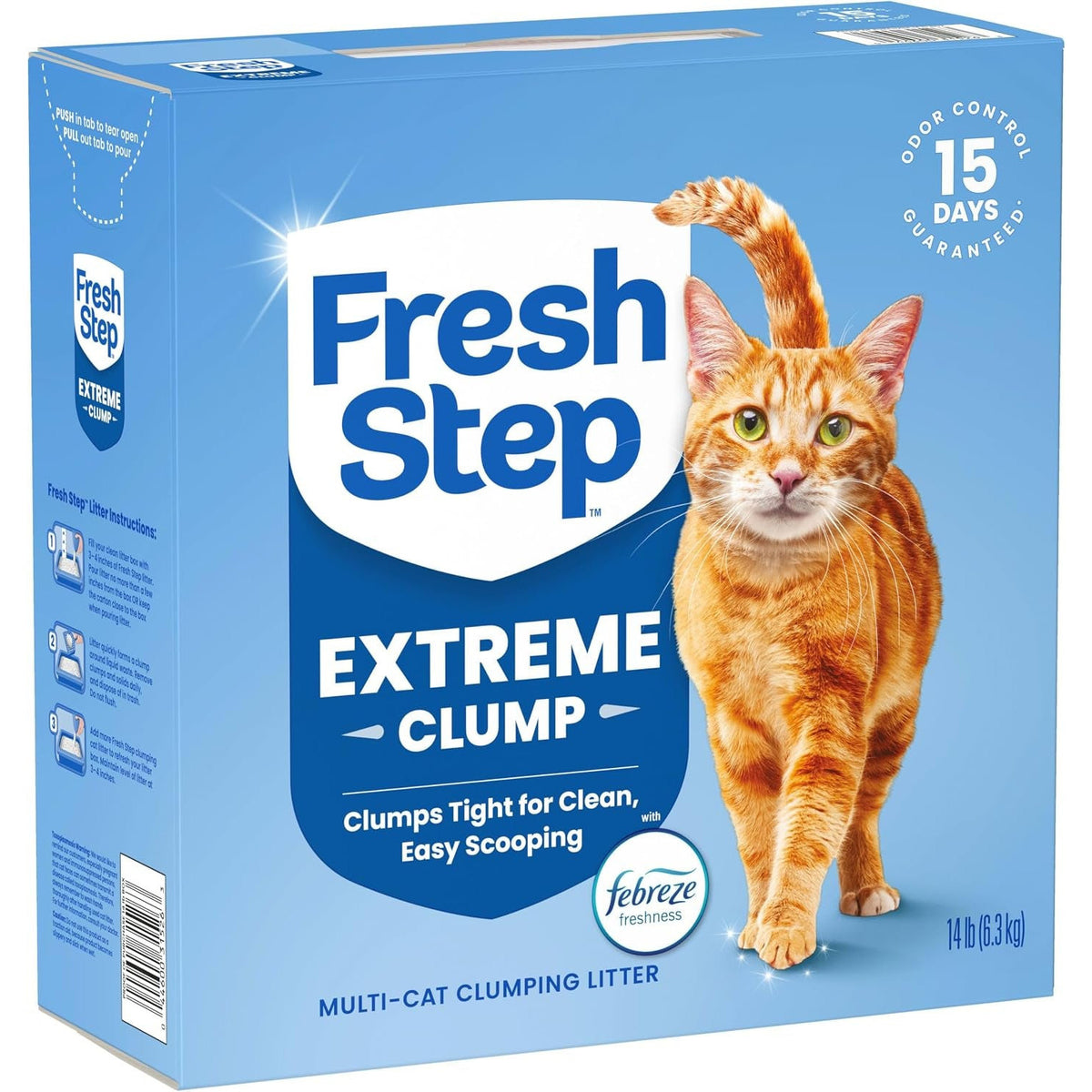 Fresh Step Extreme Clump Multi Cat Clumping Cat Litter, 14 Lb.