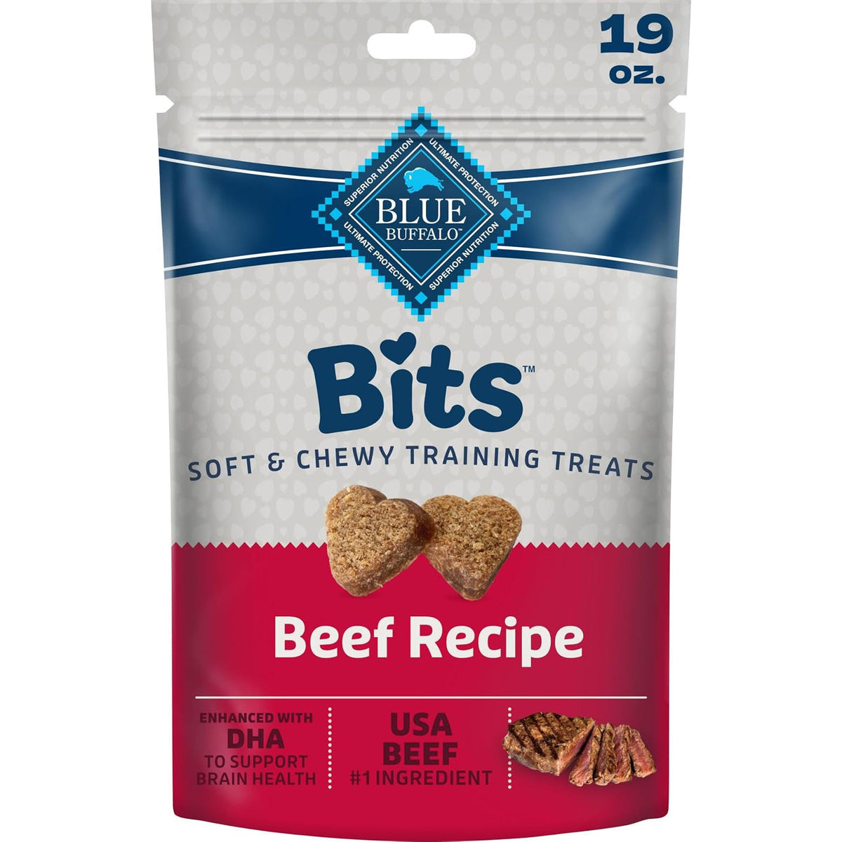 Blue Buffalo Bits Beef Training Treats, 19 Oz