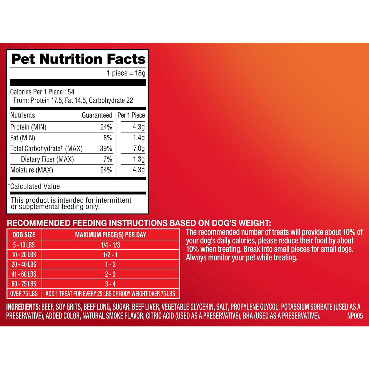 Pup-Peroni Original Beef Recipe Dog Treats, 38 Oz. Bag