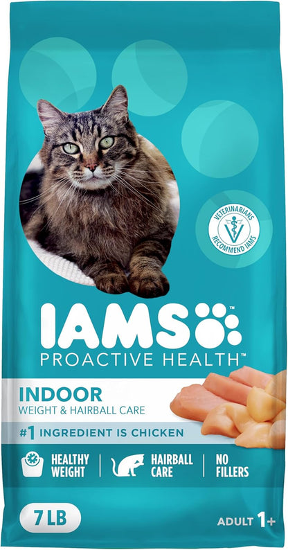 IAMS Proactive Health Indoor Dry Cat Food, Chicken & Turkey, 7 Lb