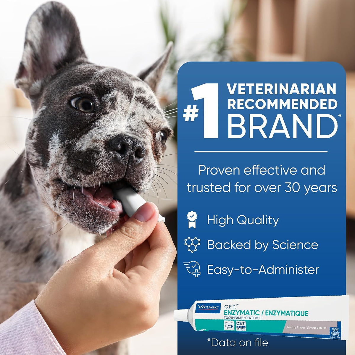 C.E.T. Enzymatic Toothpaste for Dogs and Cats, Poultry, 2.5Oz