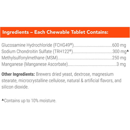 Nutramax Cosequin Joint Supplement for Dogs, Chewable Tablets, 132Ct