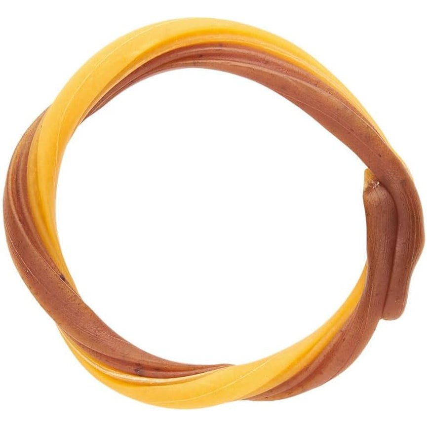 N-Bone Puppy Teething Rings Pumpkin Flavor Natural Teething Chews Gum & Dental Support 6 Rings