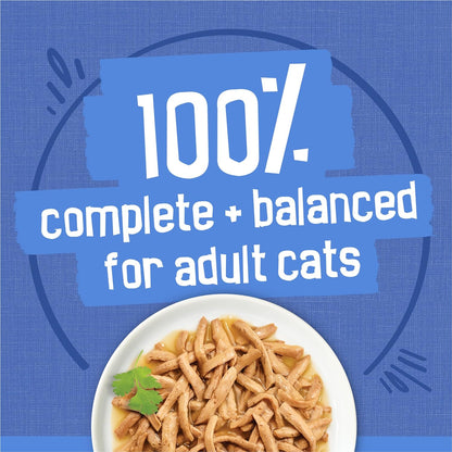 Purina Friskies Wet Cat Food Variety Pack, Shreds, 40 Pack 5.5 Oz Cans