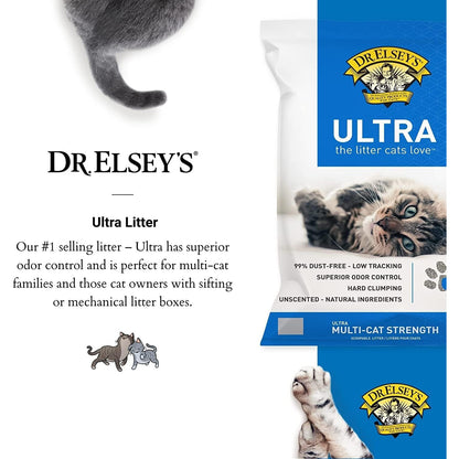 Dr. Elsey'S Ultra Unscented Clumping Clay Cat Litter 40 Lb. Bag