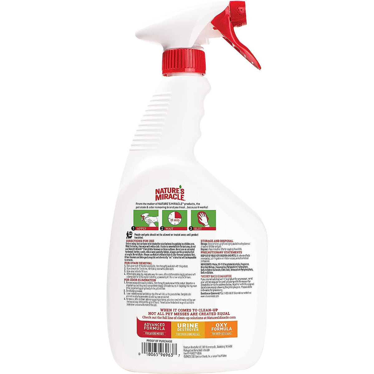Nature’S Miracle Dog Stain & Odor Remover, Enzymatic Cleaner, 32 Oz