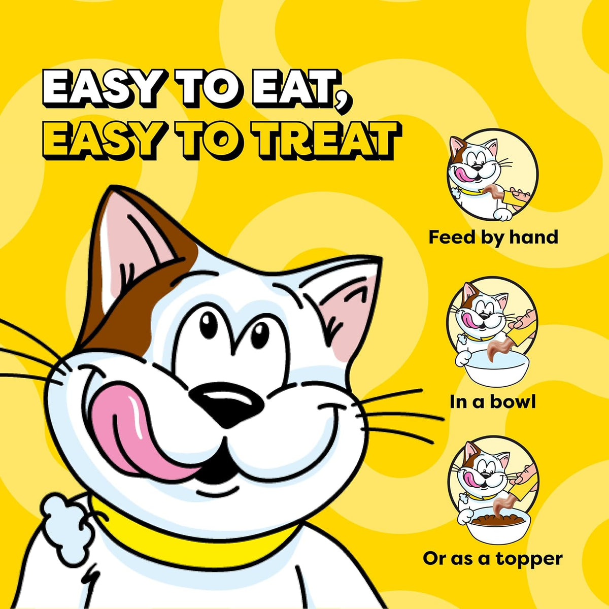 Temptations Creamy Puree Cat Treats, Chicken, Salmon & Tuna, 24 Count