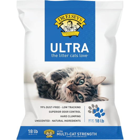 Ultra Unscented Clumping Clay Cat Litter 18 Lb Bag
