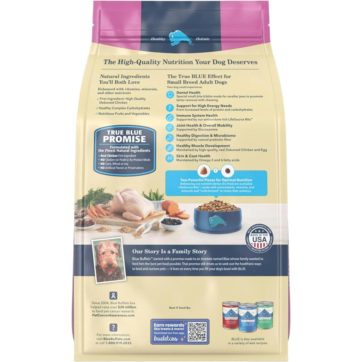 Blue Buffalo Life Protection Formula Chicken Small Breed Dry Dog Food, 5 Lb