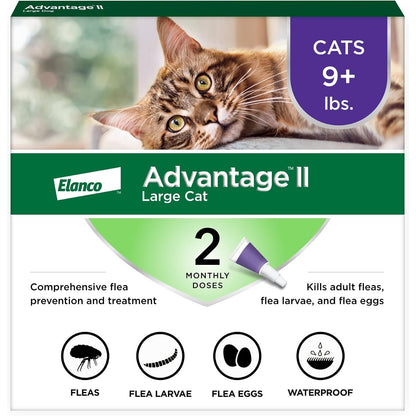 Advantage II Large Cat Topical Flea Treatment & Prevention, 2Ct
