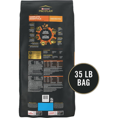 Purina Pro Plan Complete Essentials Chicken & Rice Dry Dog Food, 35 Lb Bag
