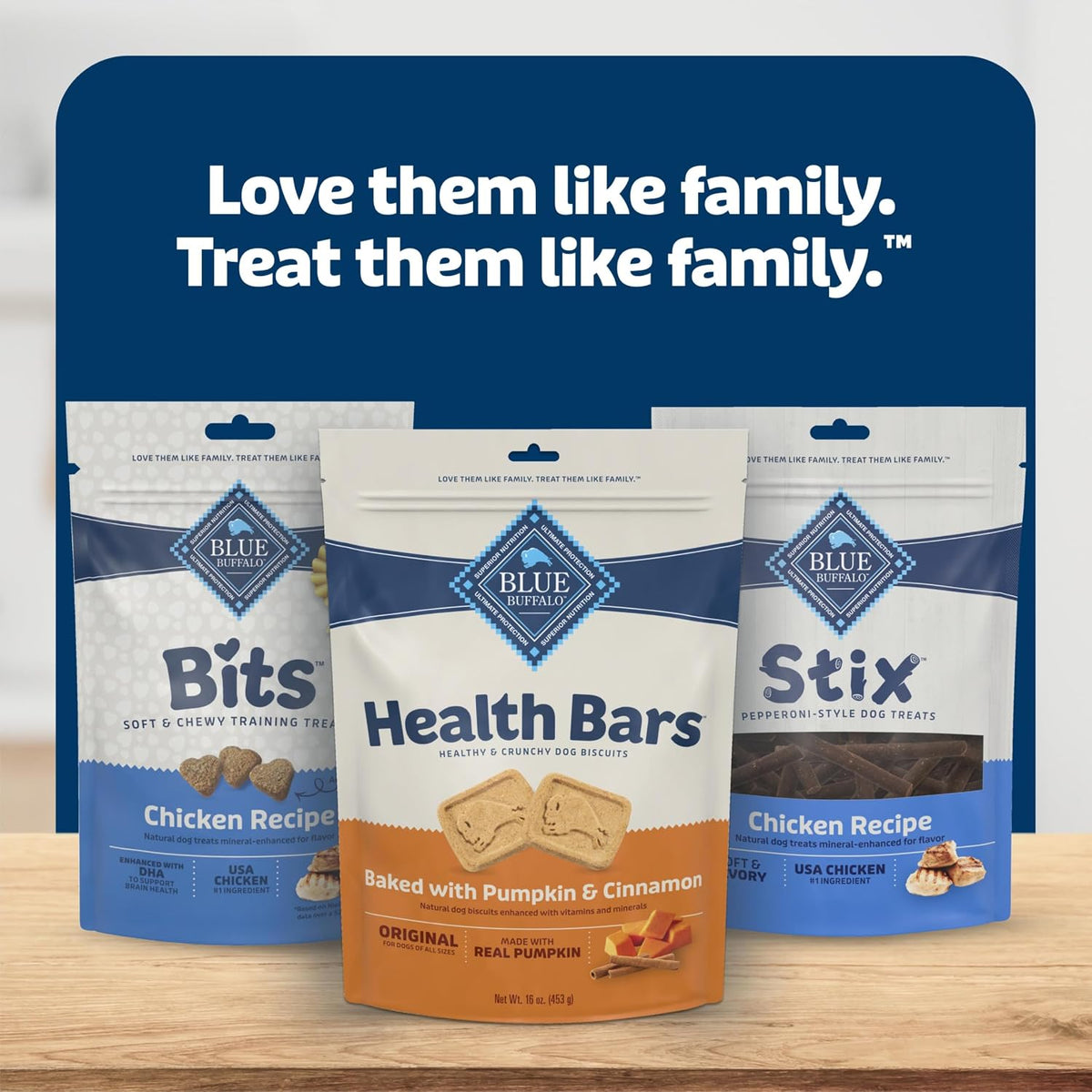 Blue Buffalo Health Bars Pumpkin & Cinnamon Dog Biscuits, 16 Oz