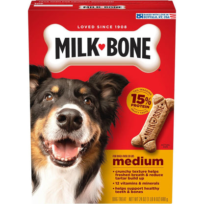 Milk-Bone Original Biscuits Medium Dog Treats, 24 Oz.