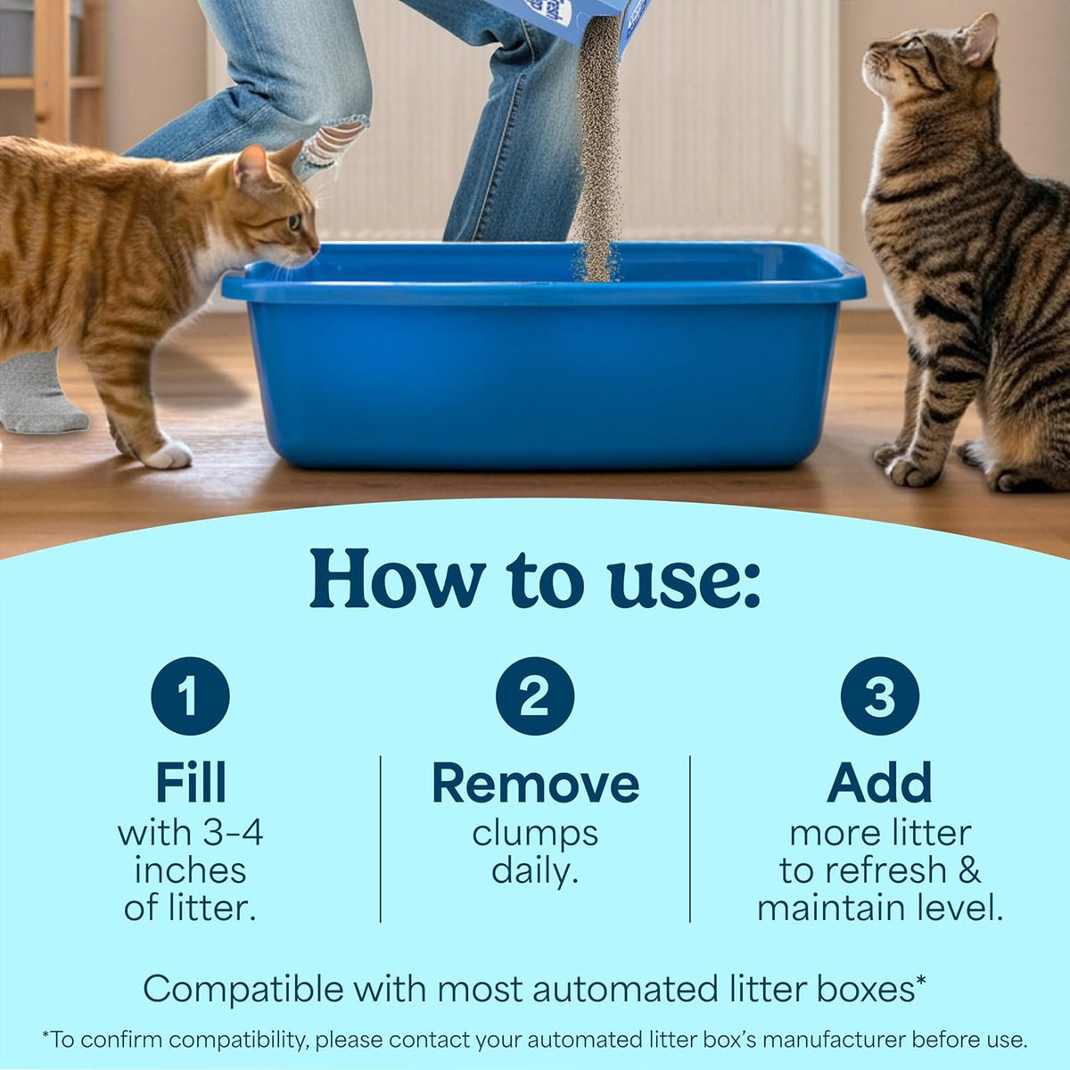 Fresh Step Advanced Odor Shield Clumping Cat Litter with Gain, 18.5 Lb, 2Pk