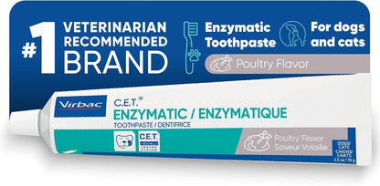 C.E.T. Enzymatic Toothpaste for Dogs and Cats, Poultry, 2.5Oz