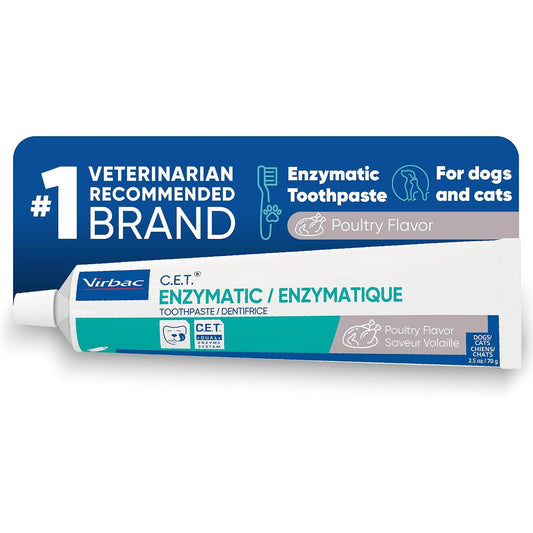 C.E.T. Enzymatic Toothpaste for Dogs and Cats, Poultry, 2.5Oz