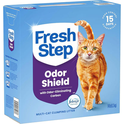 Fresh Step Odor Shield Multi Cat Clumping Cat Litter, 14 Lb.