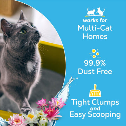 Purina Tidy Cats Clumping Cat Litter, Glade Clear Springs, 38 Lb