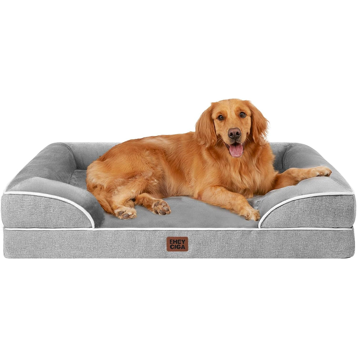 EHEYCIGA Orthopedic Extra Large Dog Bed, Waterproof Washable XL Pet Bed 44"