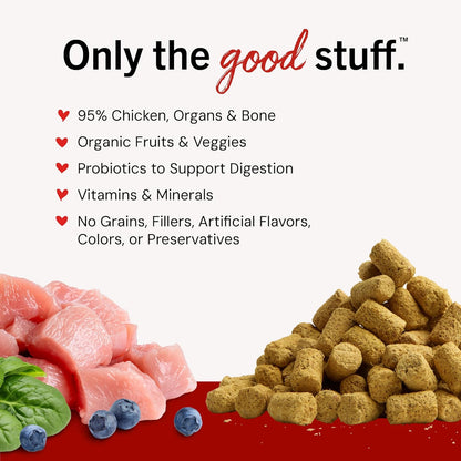 Stella & Chewy’s Freeze-Dried Raw Chicken Meal Mixer for Dogs, Grain-Free Food Topper, 3.5 oz