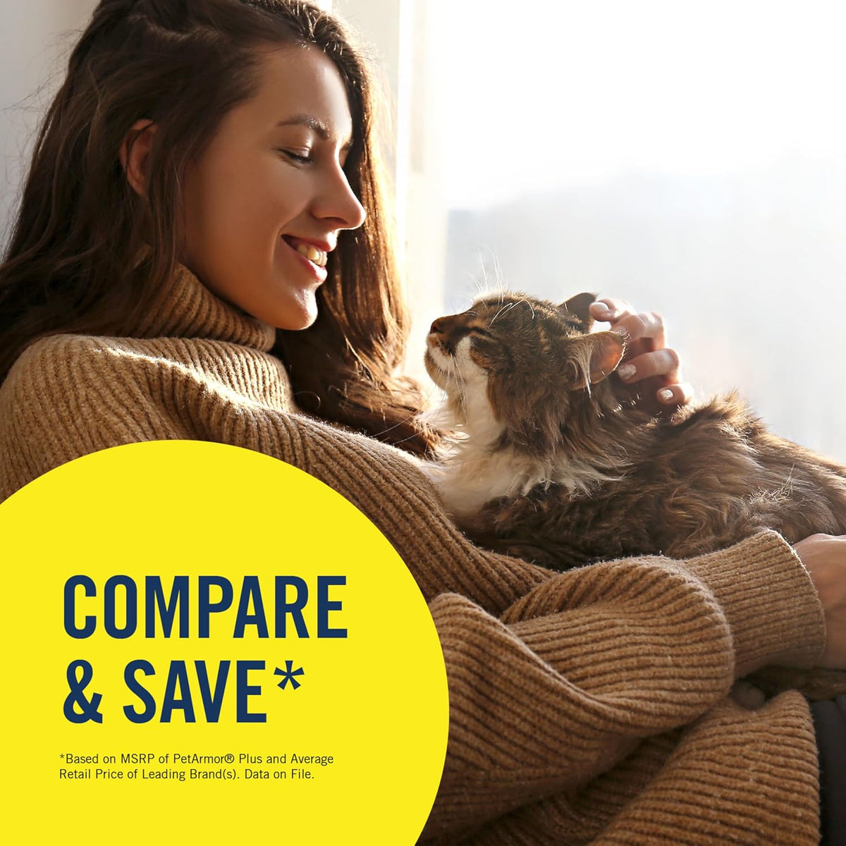 Petarmor plus Flea & Tick Topical Cats 1.5 Lbs+, 3-Month