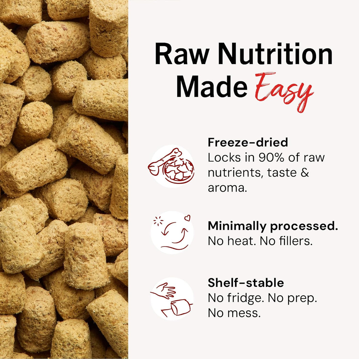 Stella & Chewy’s Freeze-Dried Raw Chicken Meal Mixer for Dogs, Grain-Free Food Topper, 3.5 oz