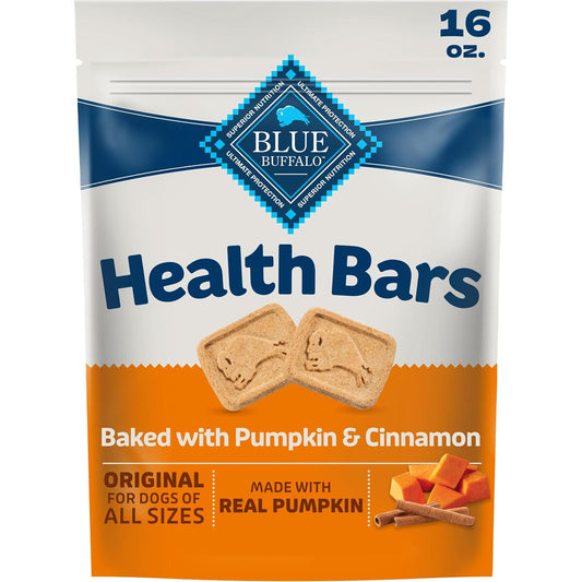 Blue Buffalo Health Bars Pumpkin & Cinnamon Dog Biscuits, 16 Oz