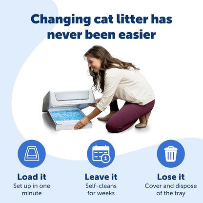 Petsafe Scoopfree Disposable Crystal Cat Litter Tray, Fresh Scent, 3 Pack
