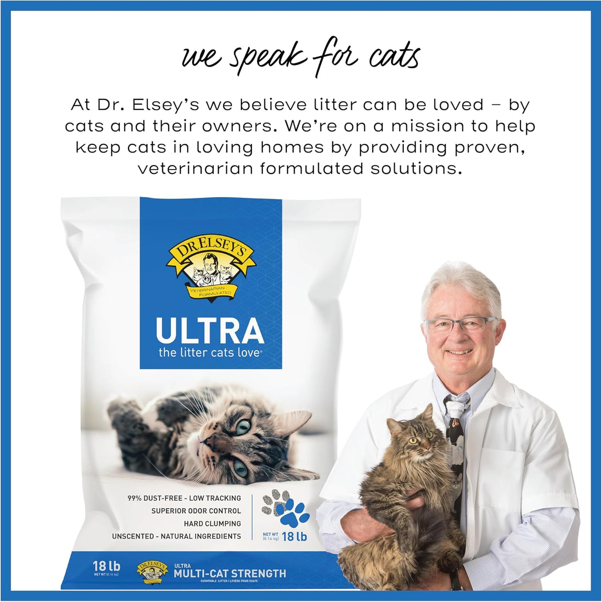 Ultra Unscented Clumping Clay Cat Litter 18 Lb Bag
