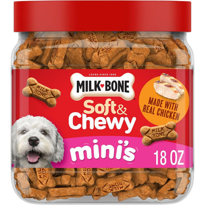 Milk-Bone Soft & Chewy Mini'S Dog Training Treats, 18 Oz Canister