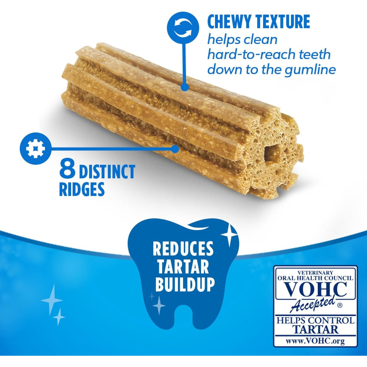 Dentalife Purina Daily Dental Chews for Large Dogs, 18 Ct Pouch