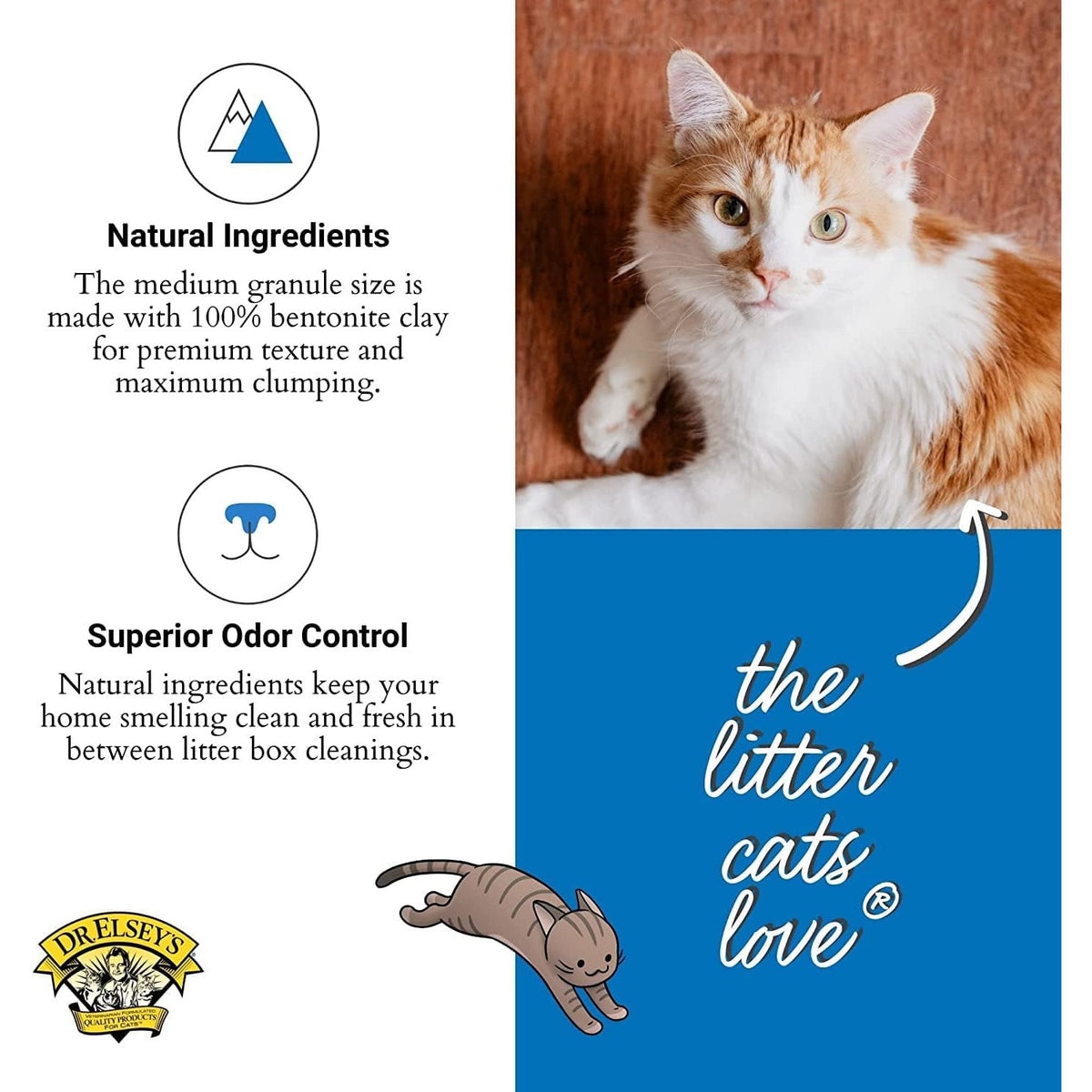 Dr. Elsey'S Ultra Unscented Clumping Clay Cat Litter 40 Lb. Bag